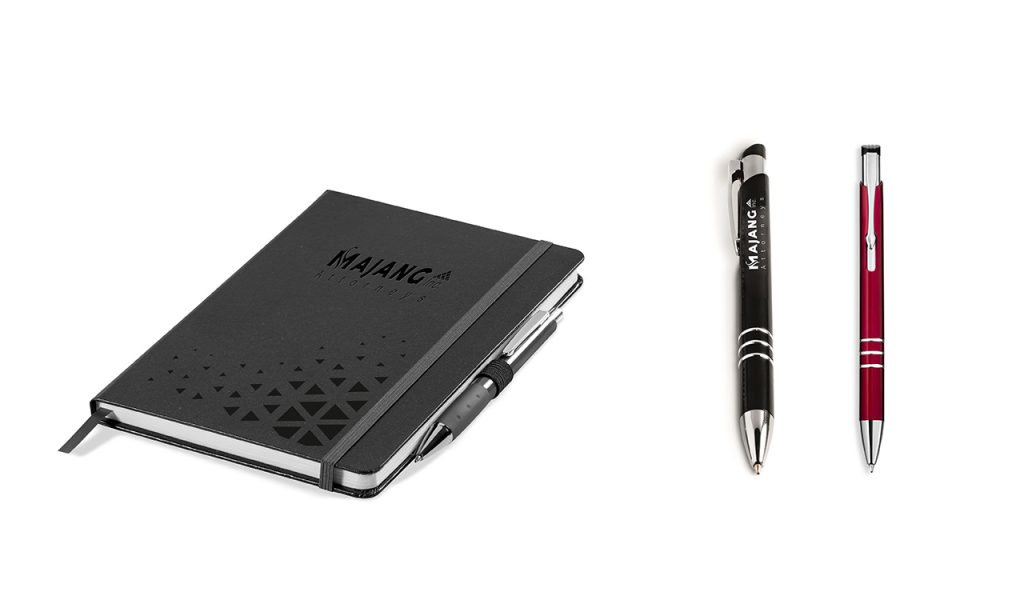 Graphic Design Services - Notebook and Pen Design and Production