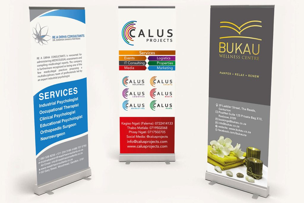 Graphic Design Services - Pull up banner Design and Printing