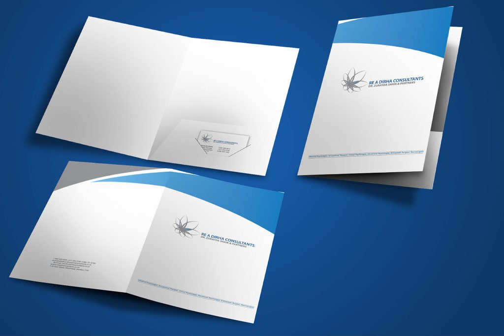 Graphic Design Services - Company Presentation Folder design and Printing