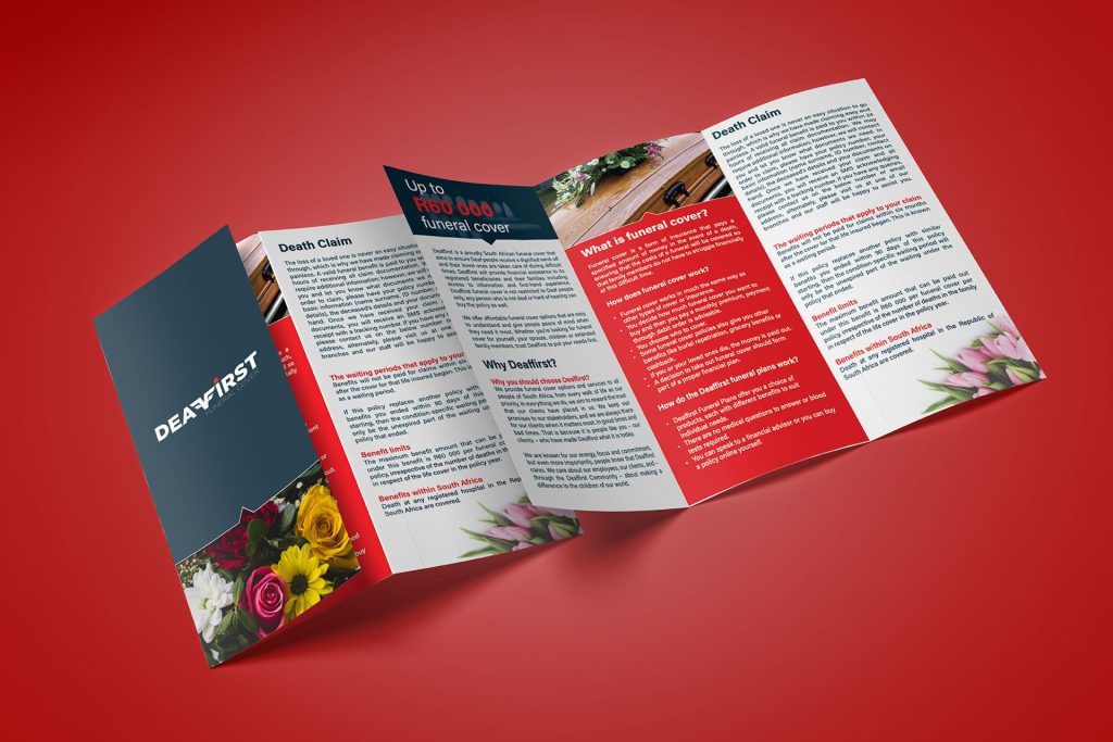 Graphic Design Services - Folded z-Fold Leaflet Design and Printing