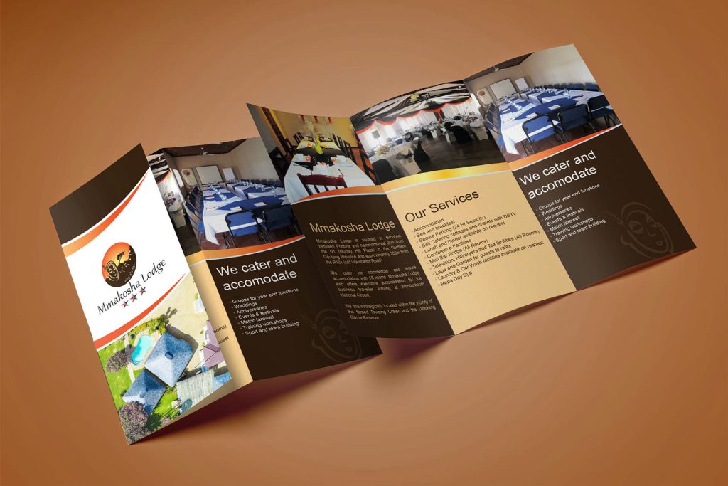 Graphic Design Services - Folded z-Fold Leaflet Design and Printing