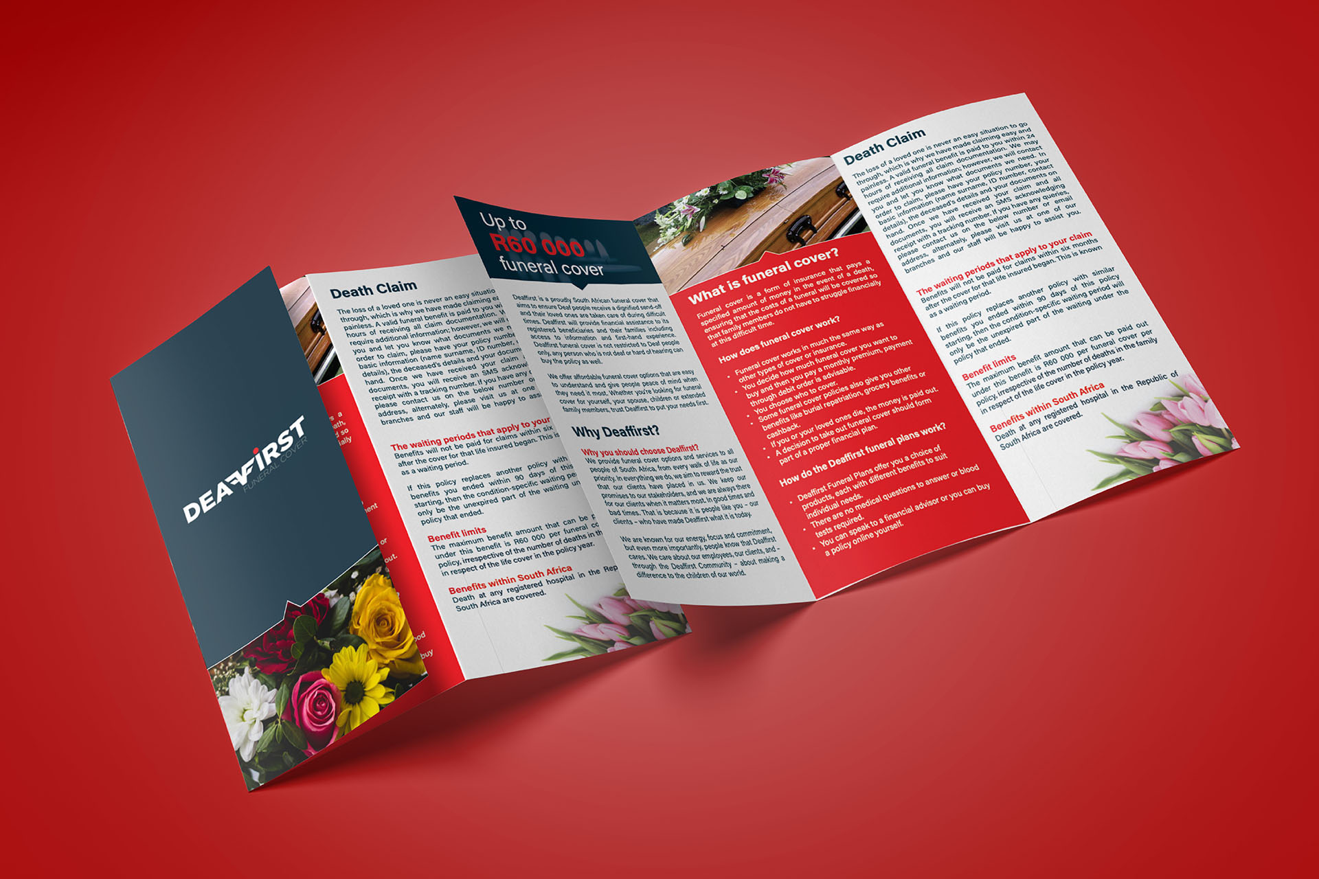 Gate or Z folded Brochure or leaflet Design, layout and Printing