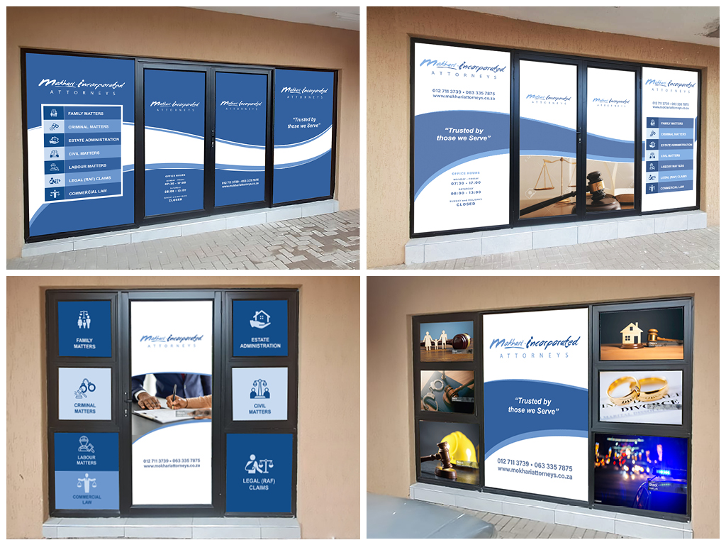 Contravision Store front Design, Printing and Installation