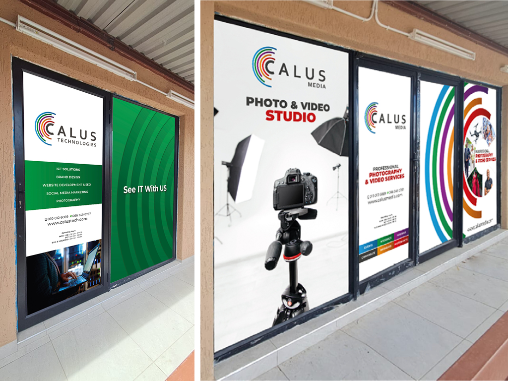 Contravision Store front Design, Printing and Installation