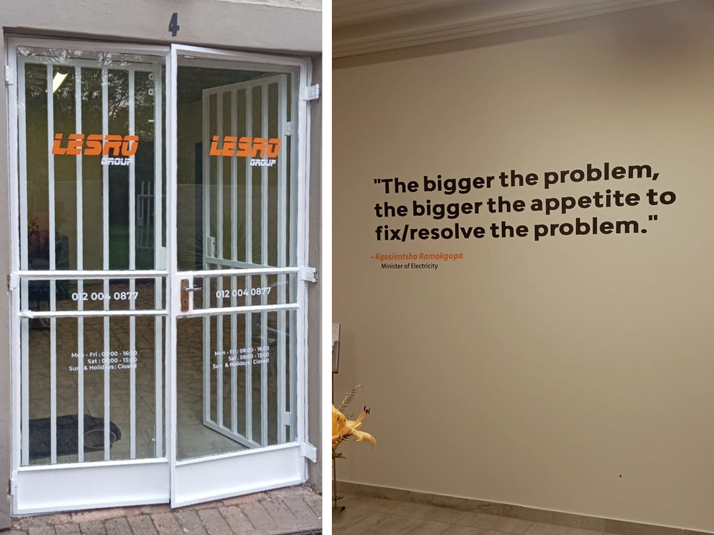 Store Front Display design, printing and installation using Vinyl Cutout Sticker